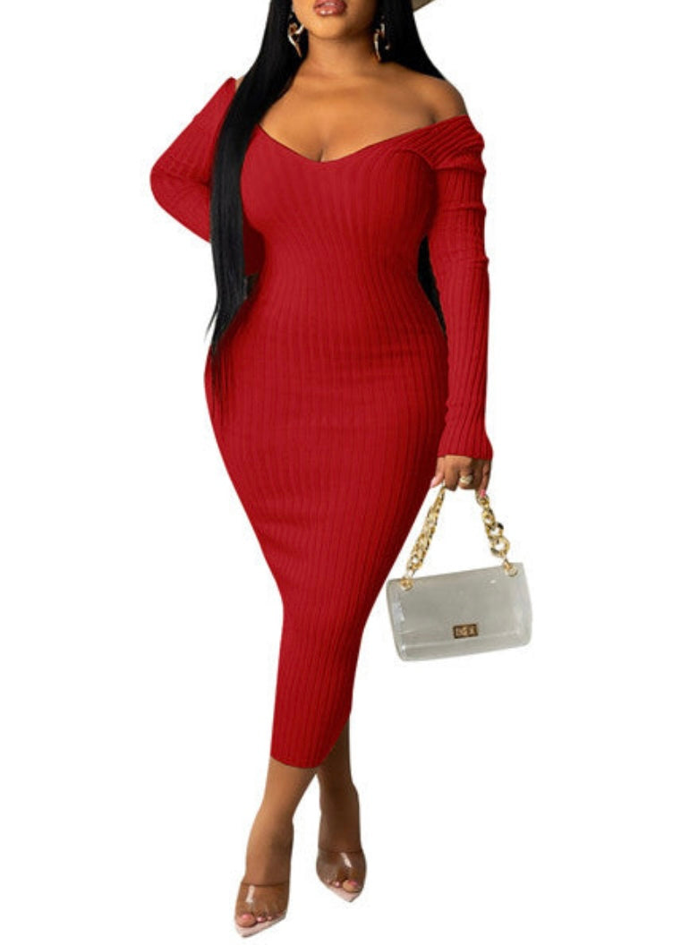 The Bold Move Long Sleeve Dress