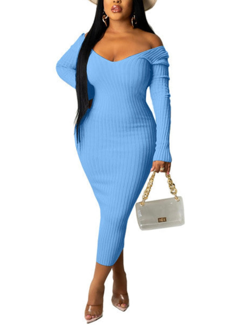 The Bold Move Long Sleeve Dress