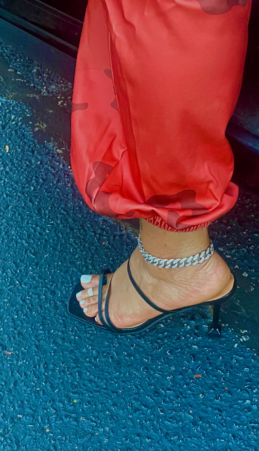 Bold Crossover Heels